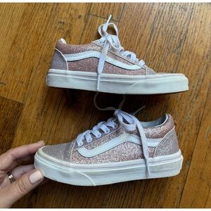 Vans Old Skool Girls Glitter Sneakers  Orchid Powder Pink sz: 13